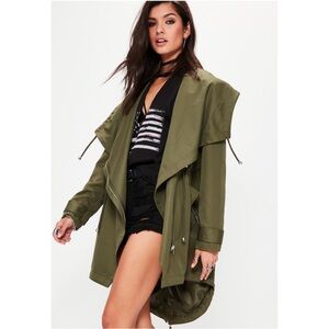 Missguided Waterfall Parka Jacket